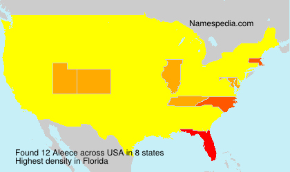 Surname Aleece in USA