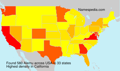 Surname Alemu in USA