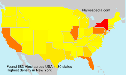 Surname Alesi in USA