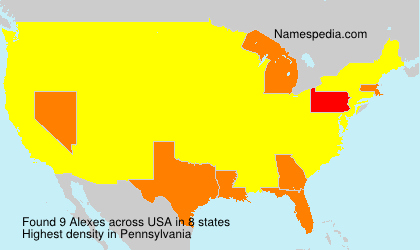 Surname Alexes in USA