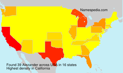 Surname Alezander in USA
