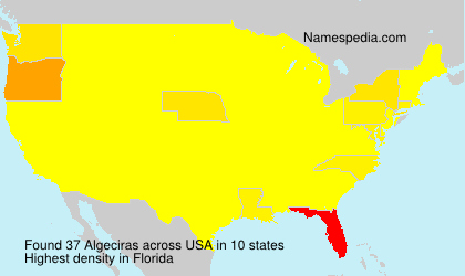 Surname Algeciras in USA