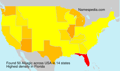Surname Alijagic in USA