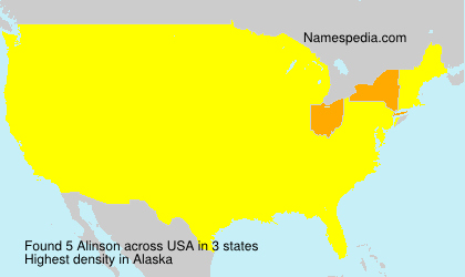 Surname Alinson in USA