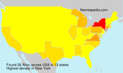Surname Aliou in USA