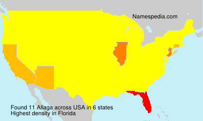 Surname Allaga in USA