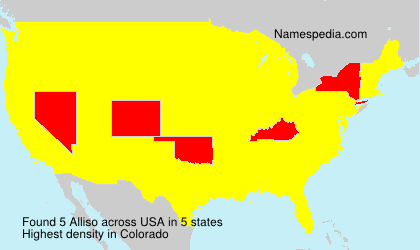 Surname Alliso in USA