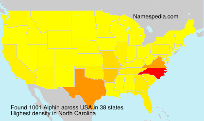 Surname Alphin in USA