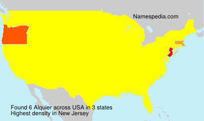 Surname Alquier in USA