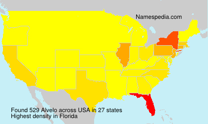 Surname Alvelo in USA