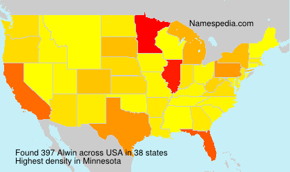 Surname Alwin in USA