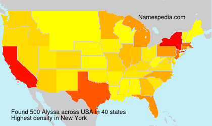 Surname Alyssa in USA