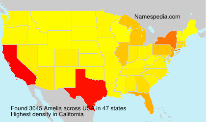 Surname Amelia in USA