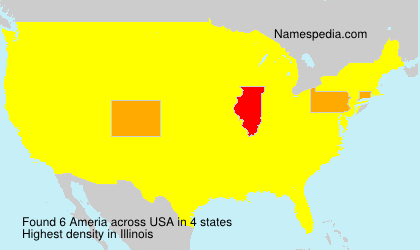 Surname Ameria in USA