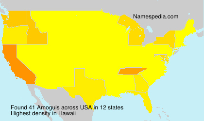 Surname Amoguis in USA