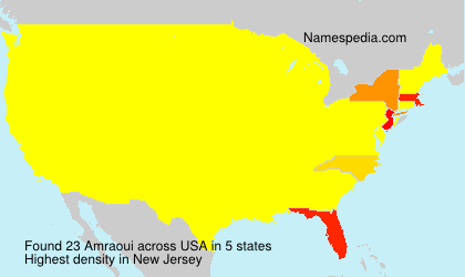 Surname Amraoui in USA
