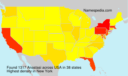 Surname Anastasi in USA
