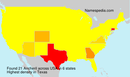 Surname Ancheril in USA