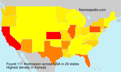 Surname Andrewson in USA