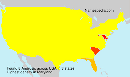 Surname Andrusic in USA