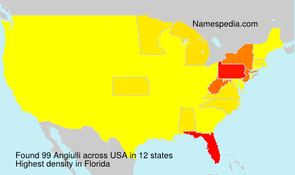 Surname Angiulli in USA