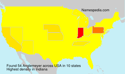 Surname Anglemeyer in USA