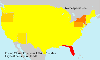 Surname Anolfo in USA