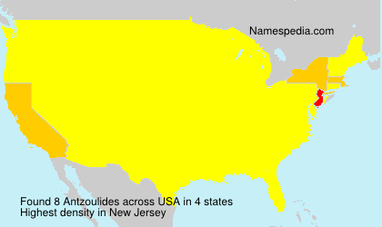 Surname Antzoulides in USA