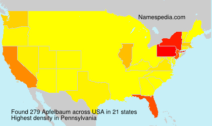 Surname Apfelbaum in USA