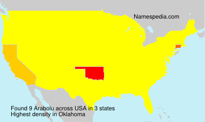 Surname Arabolu in USA