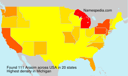 Surname Arasim in USA