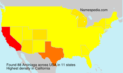 Surname Arciniaga in USA