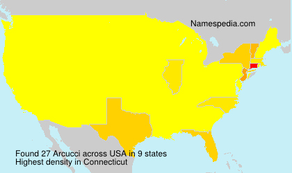 Surname Arcucci in USA