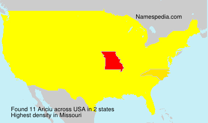 Surname Ariciu in USA