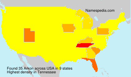 Surname Arkon in USA
