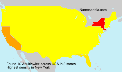 Surname Arlukiewicz in USA