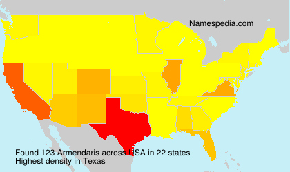 Surname Armendaris in USA