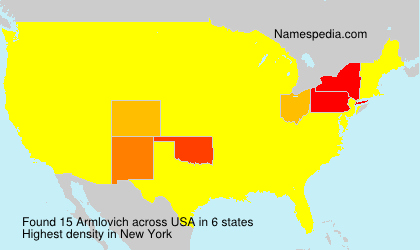 Surname Armlovich in USA