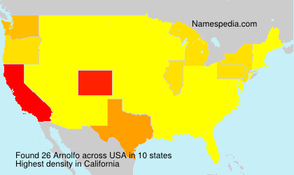 Surname Arnolfo in USA