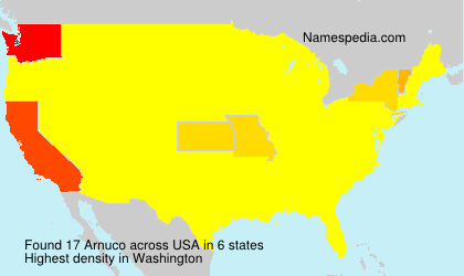 Surname Arnuco in USA