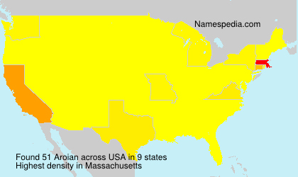 Surname Aroian in USA
