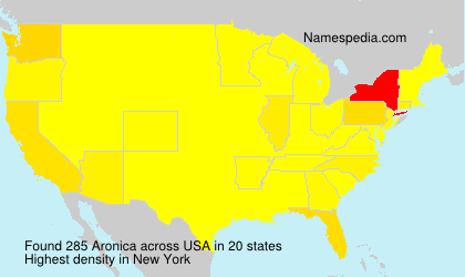 Surname Aronica in USA