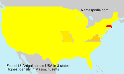 Surname Arrigal in USA