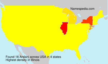 Surname Arslani in USA