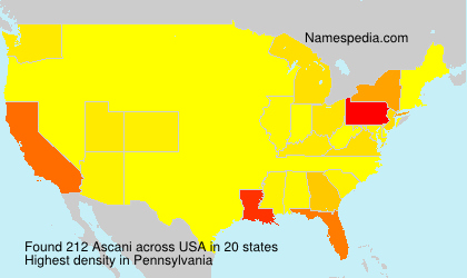 Surname Ascani in USA