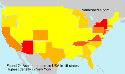 Surname Aschmann in USA
