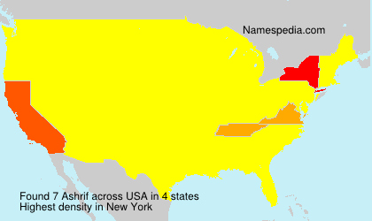 Surname Ashrif in USA
