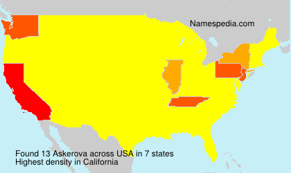 Surname Askerova in USA