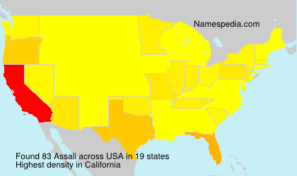 Surname Assali in USA