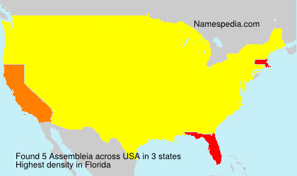 Surname Assembleia in USA